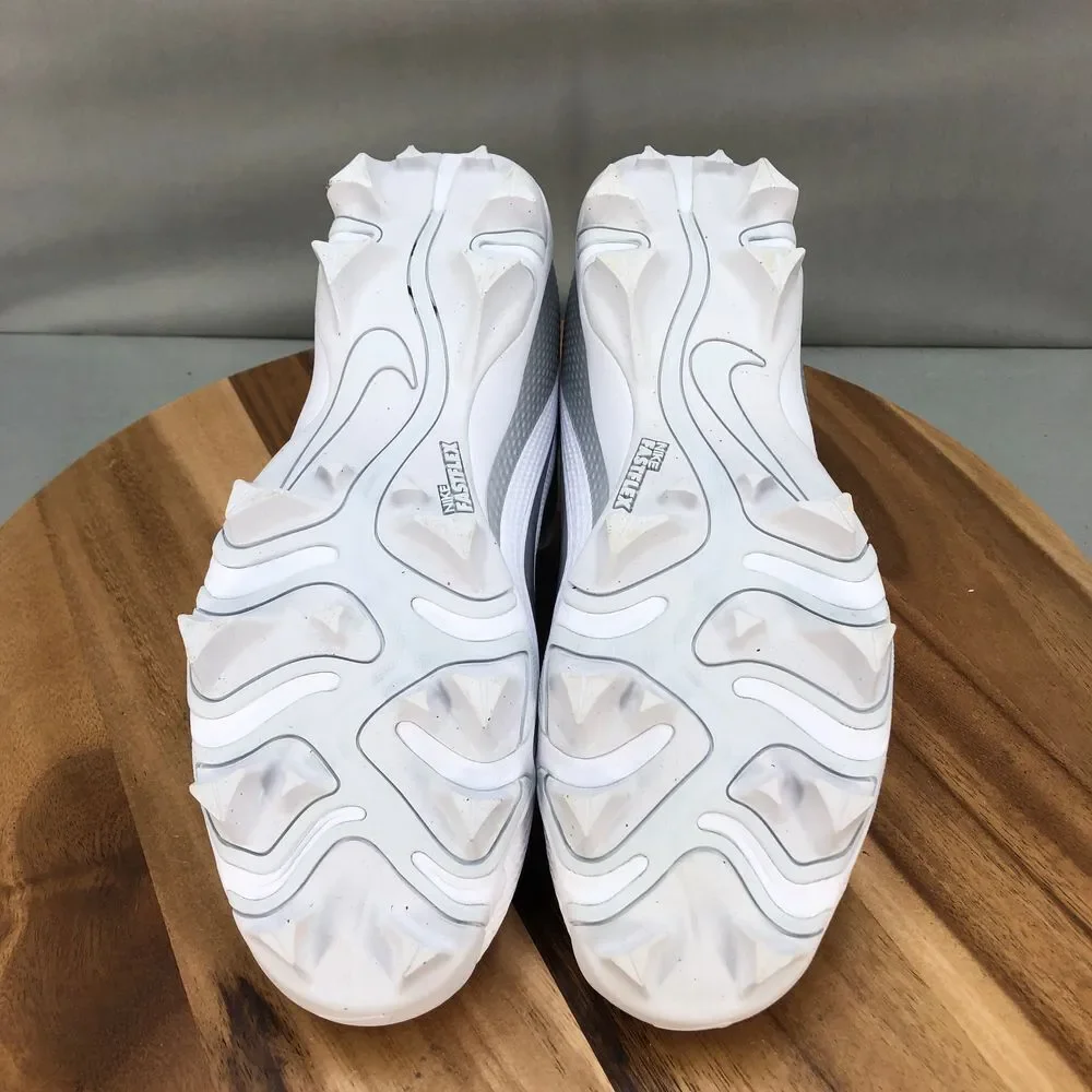Nike Vapor Edge Shark‎ 2 Football Cleats Mens 16 White Silver Performance